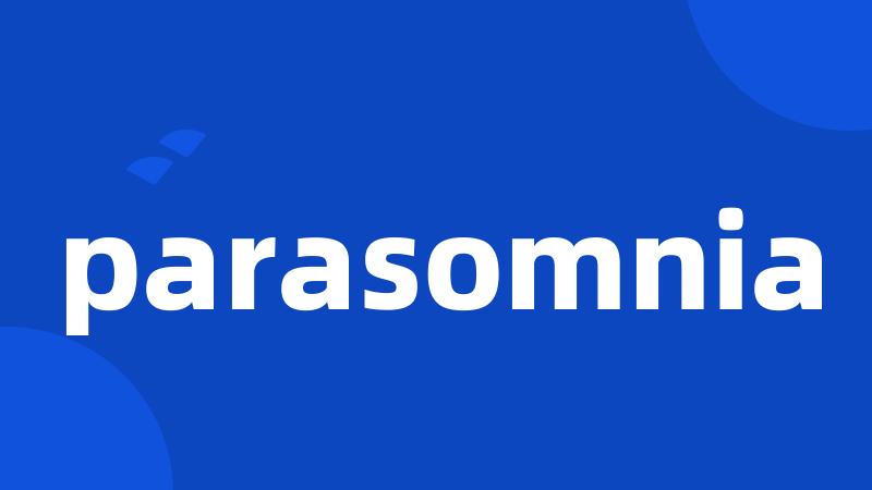 parasomnia