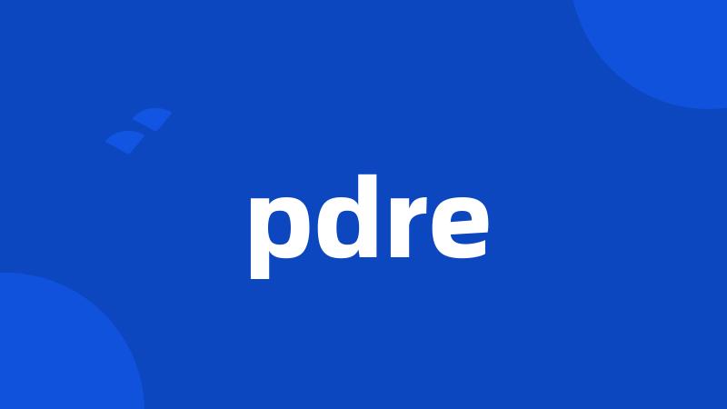 pdre