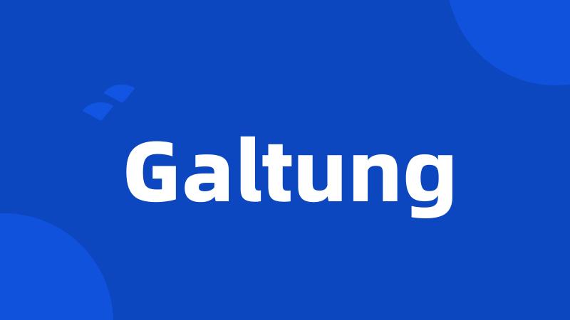 Galtung