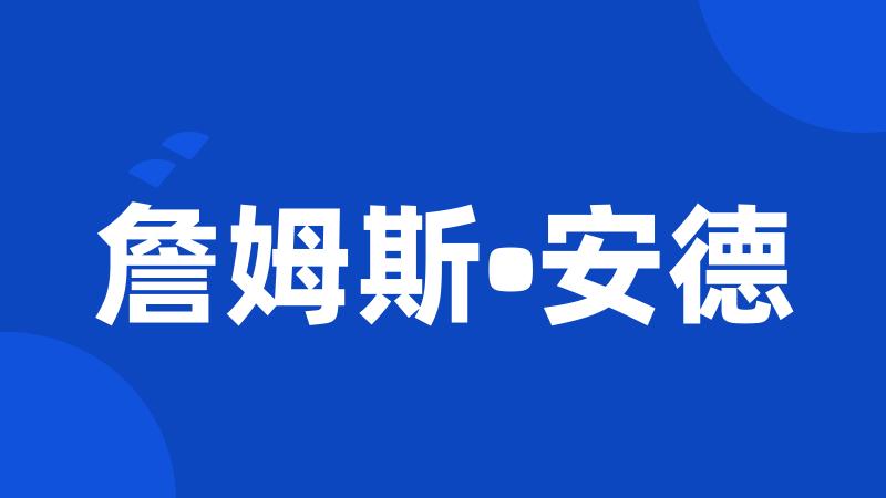 詹姆斯•安德