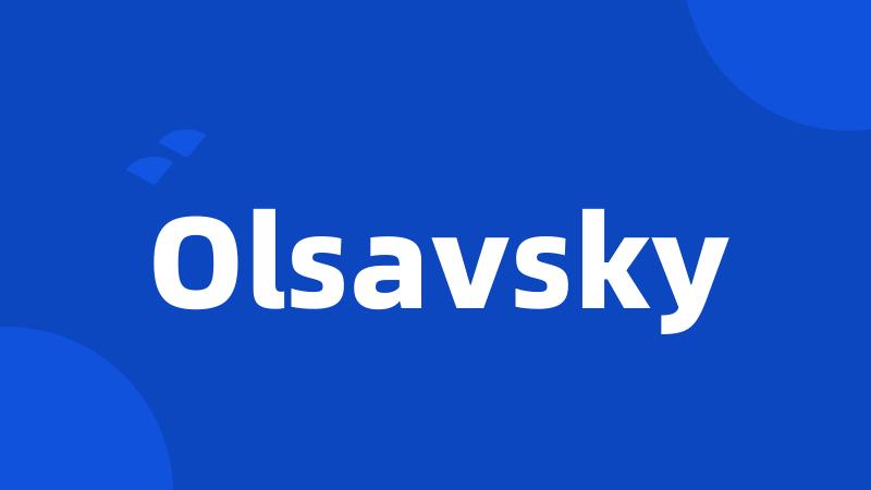 Olsavsky