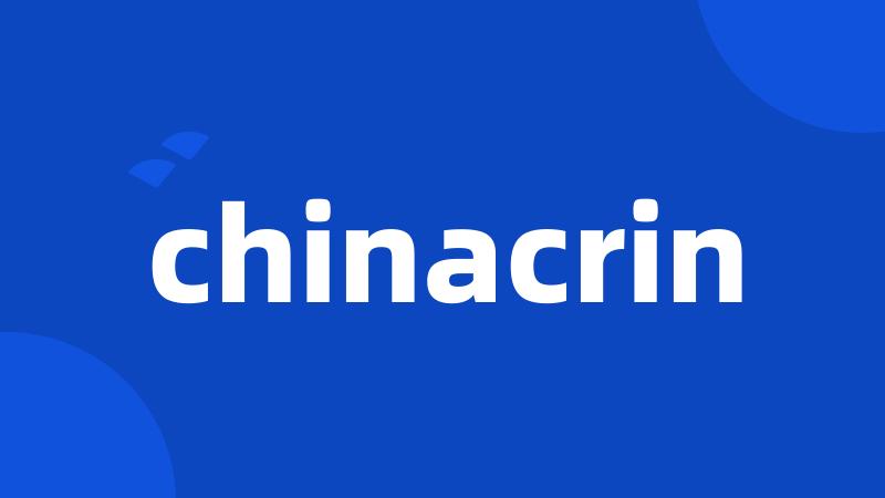 chinacrin