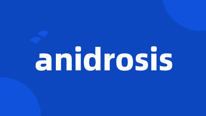 anidrosis