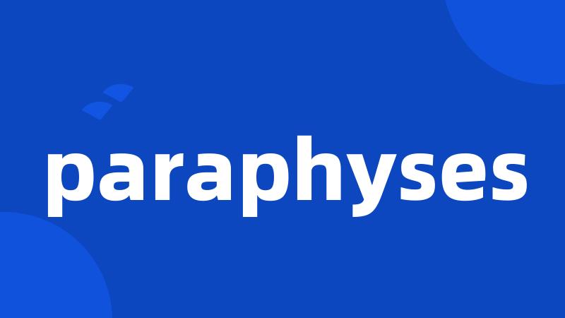 paraphyses