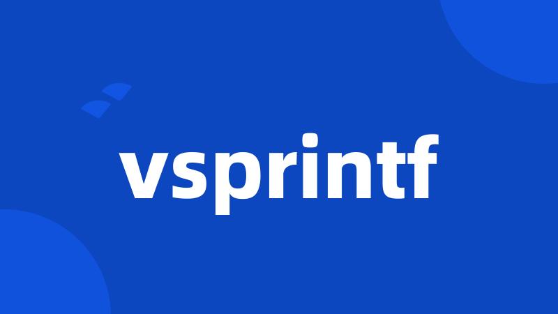 vsprintf