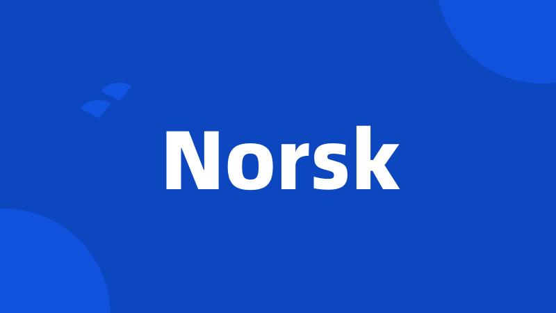 Norsk