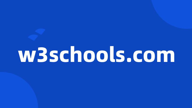 w3schools.com