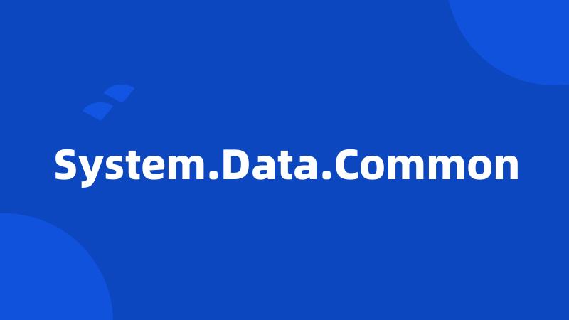 System.Data.Common