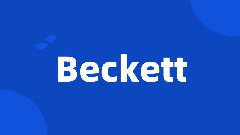 Beckett