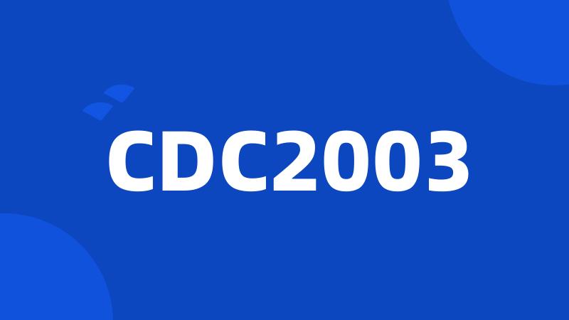 CDC2003