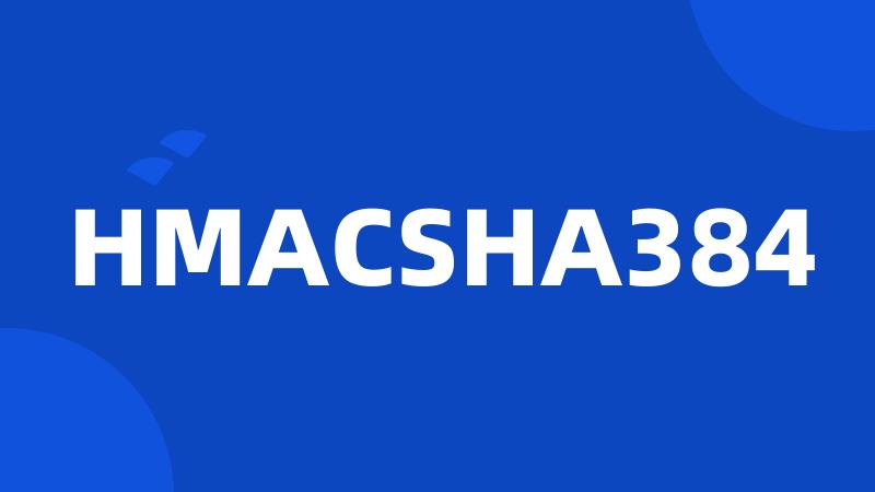 HMACSHA384