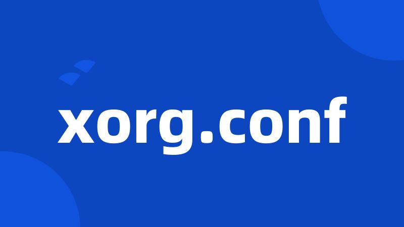 xorg.conf