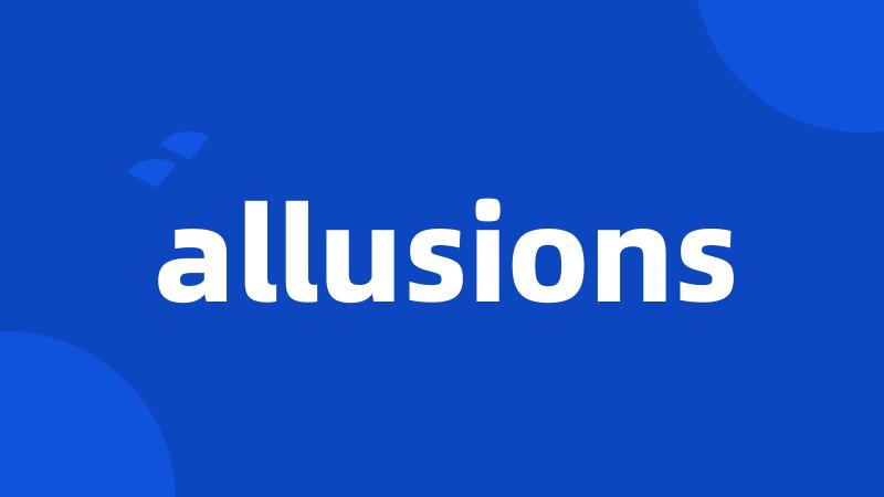 allusions