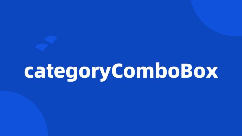 categoryComboBox