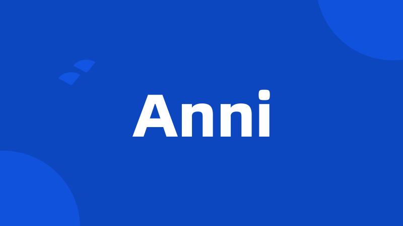 Anni