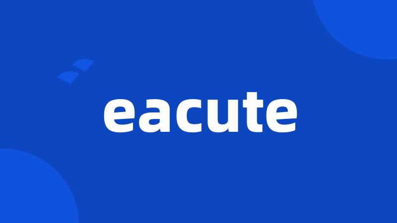 eacute