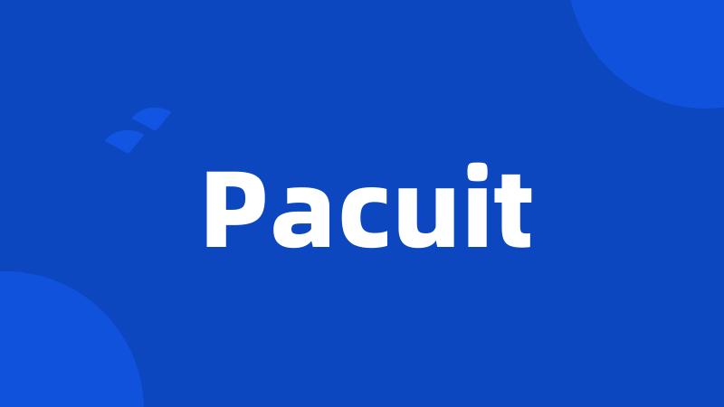 Pacuit