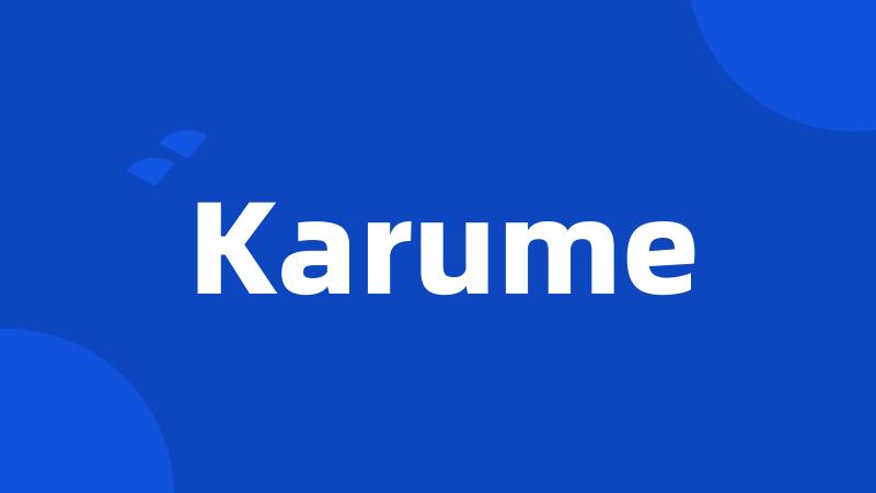 Karume