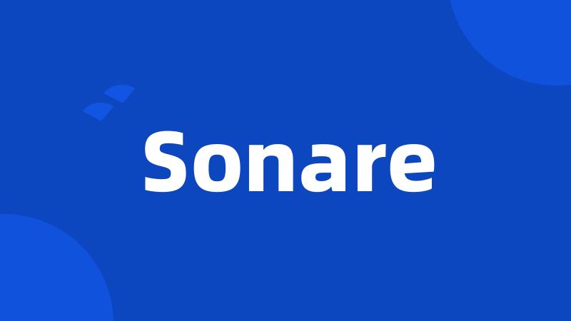 Sonare