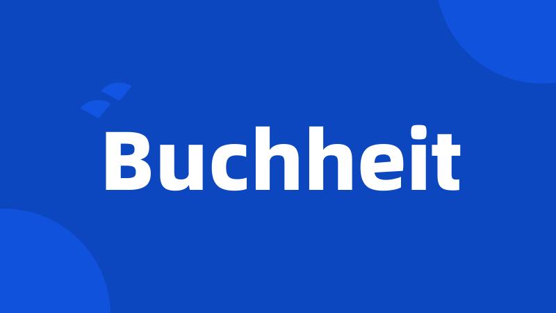 Buchheit