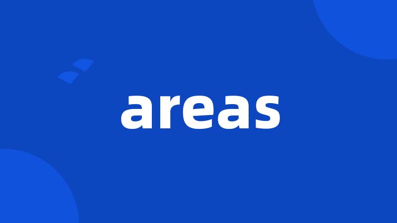 areas