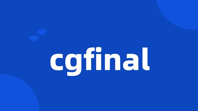 cgfinal