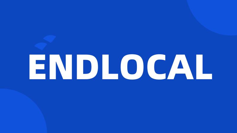 ENDLOCAL