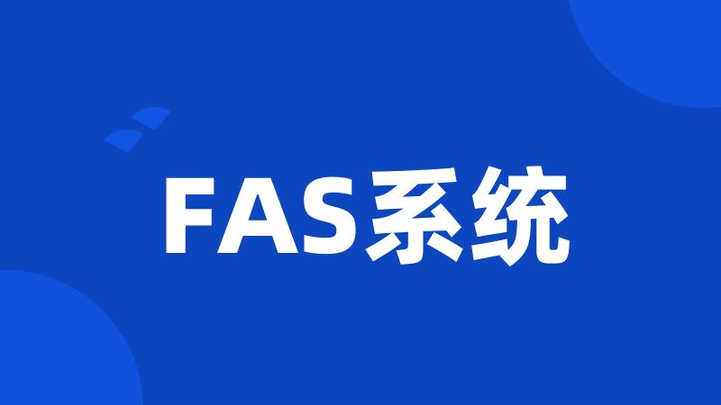 FAS系统