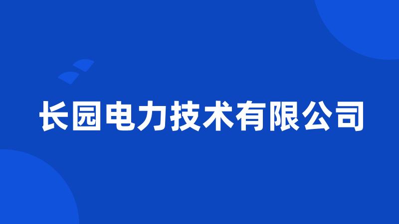 长园电力技术有限公司