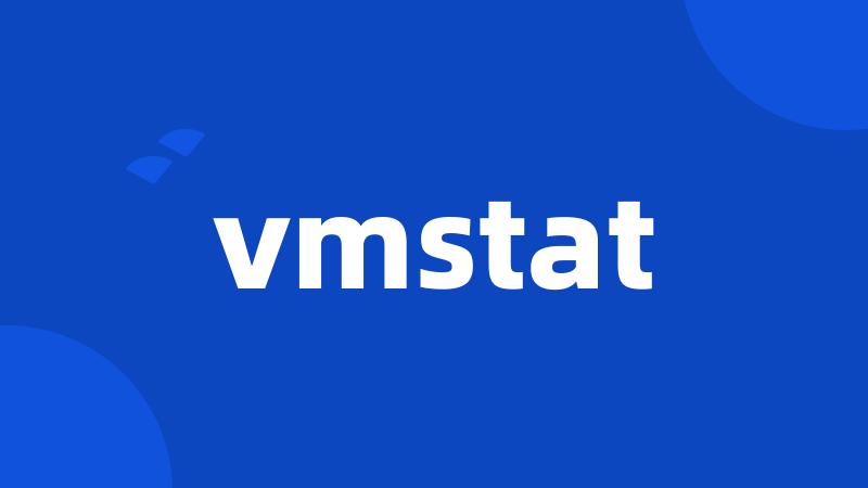 vmstat