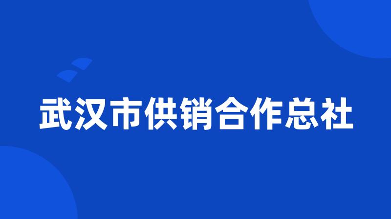 武汉市供销合作总社