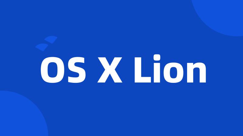 OS X Lion