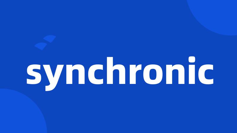 synchronic