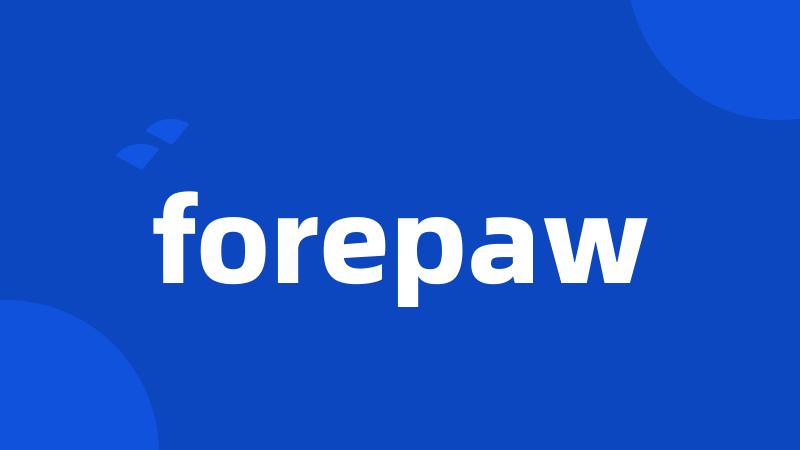 forepaw