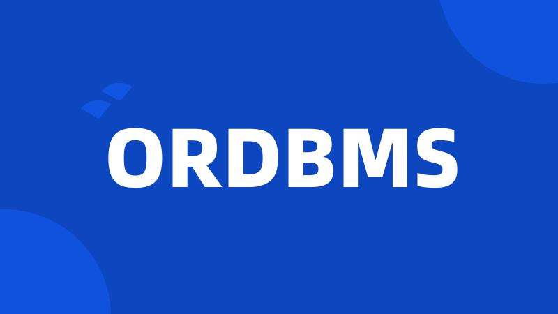 ORDBMS