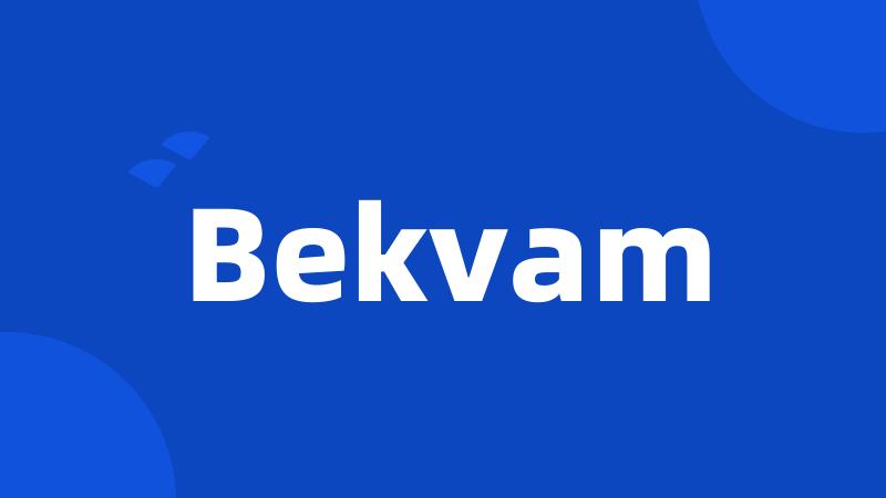 Bekvam