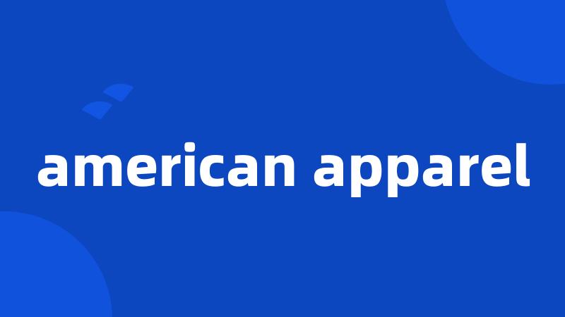 american apparel