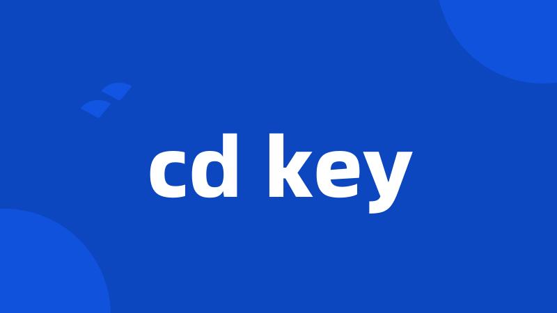 cd key