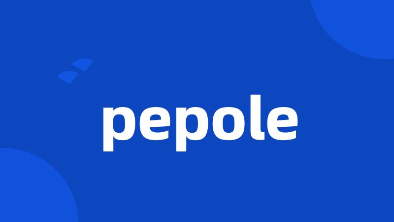 pepole