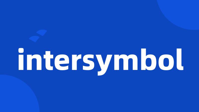 intersymbol